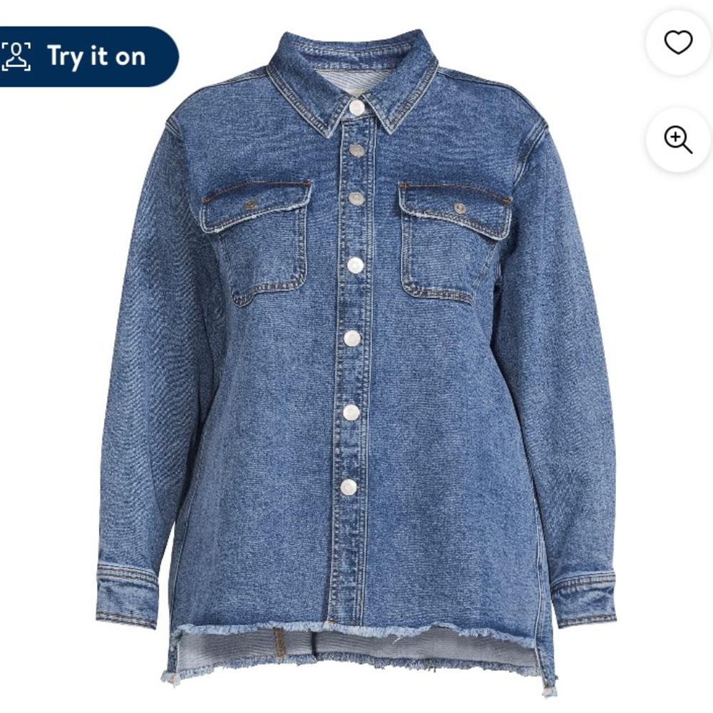 Terra and Sky Denim Shacket